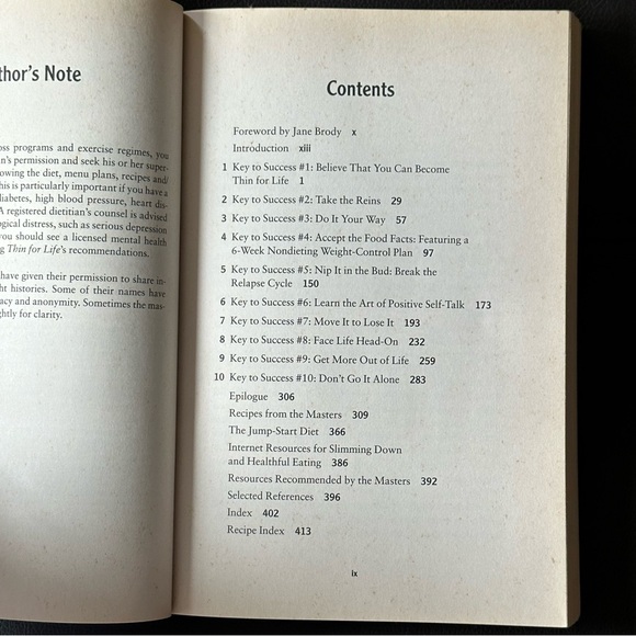 Thin for Life Anne M Fletcher MS RD Paperback Book - Picture 3 of 6